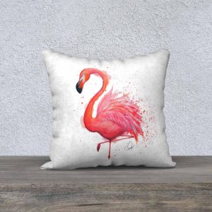 Coussin, housse, Flambant Rose